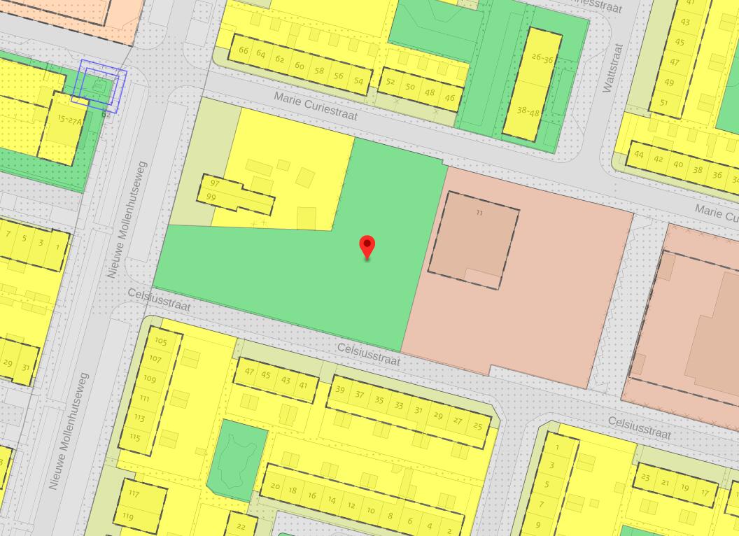 20220828 Huidige plankaart beoogde locatie sporthal Grootstal